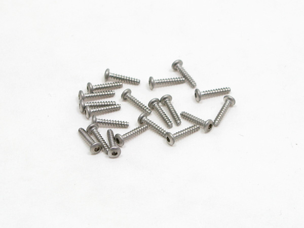 PN Racing M2x10 Button Head Stainless Steel Hex Plastic Screw (20pcs)