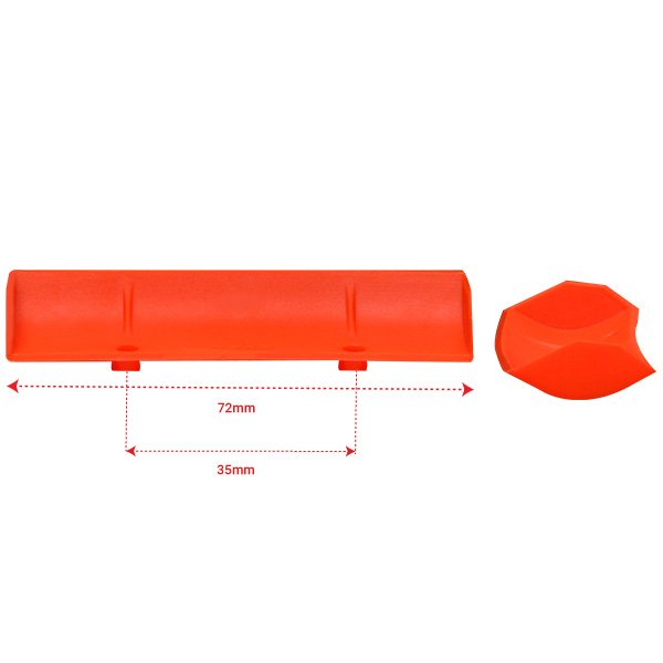 Nexx Racing Plastic Spoiler Set (Neon Orange) 
