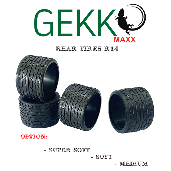 Gekko Maxx Rear Tires R14 - SUPER SOFT (4 pcs.)
