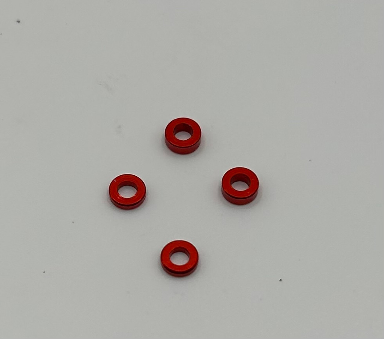 MWX Red Anodized shims (1mm and 1.5mm)