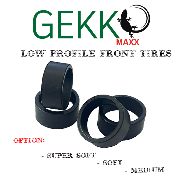 Gekko Maxx Low Profile Front Tires F8.5 - SOFT (4 pcs.)
