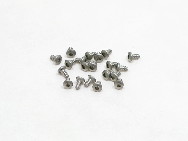 PN Racing M2x4 Button Head Stainless Steel Hex Plastic Screw (20pcs)