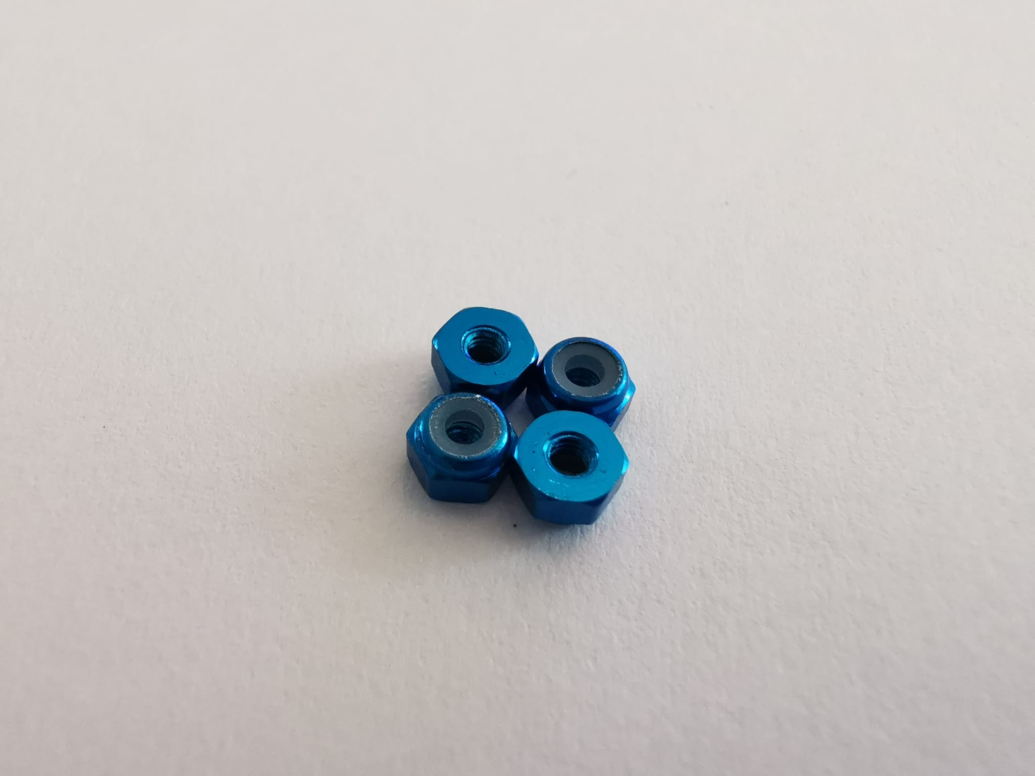 Aluminium Lock Nut - Light Blue