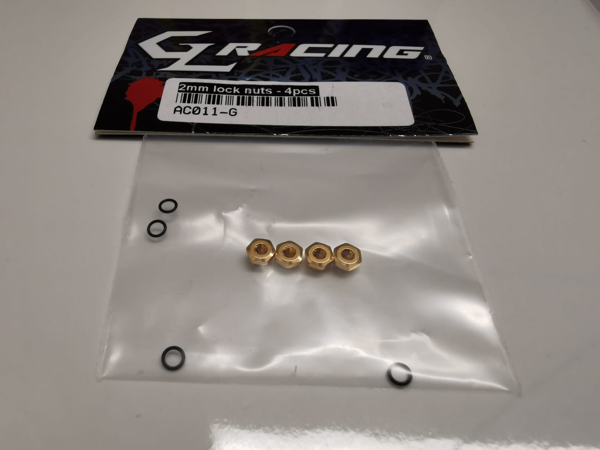 2mm lock nuts gold