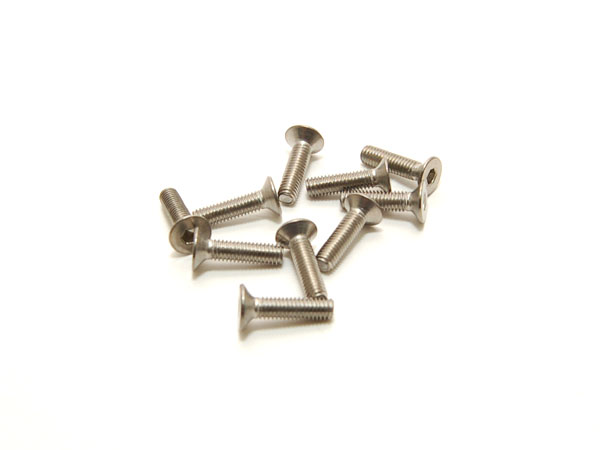 PN Racing M3x12 Countersunk Stainless Steel Hex Screw (10pcs) 