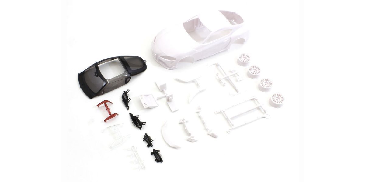 Toyota GR Supra TRD  Kyosho Mini-Z White Body + 4WD Rims
