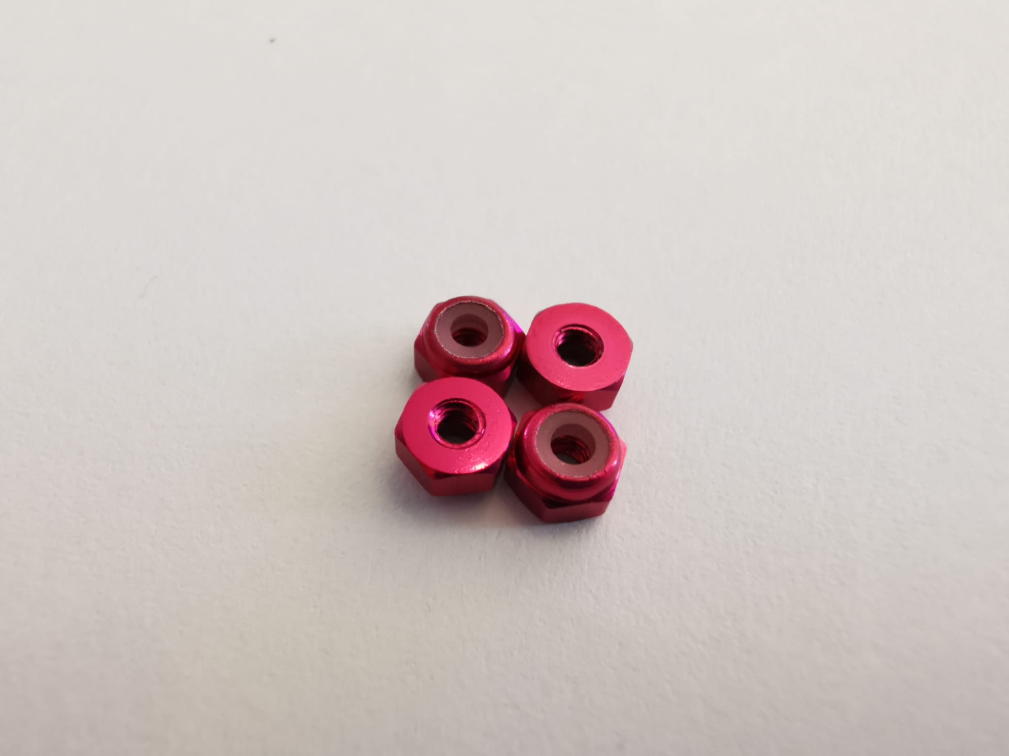Aluminium Lock Nut -  Pink