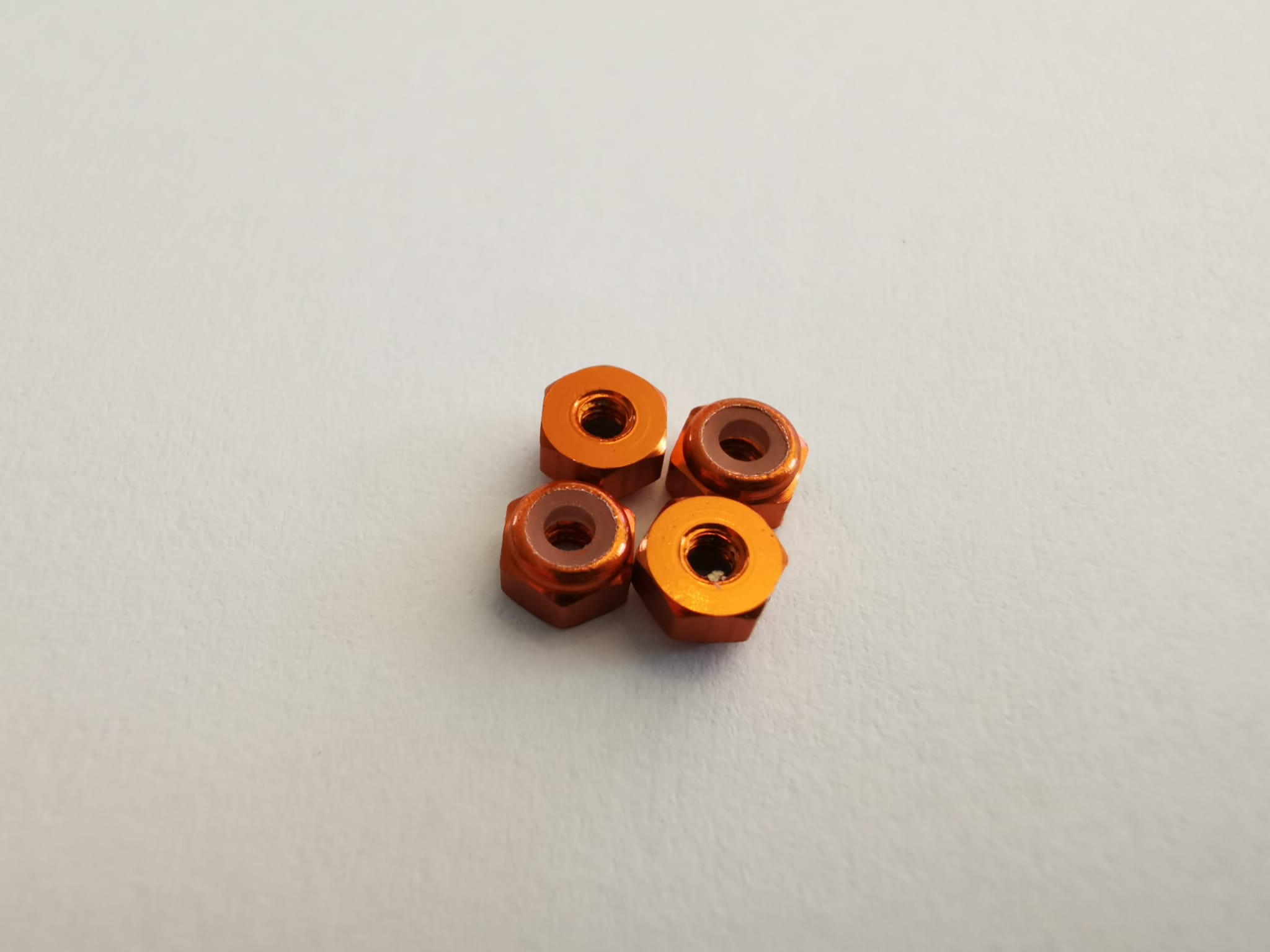 Aluminium Lock Nut -  Orange