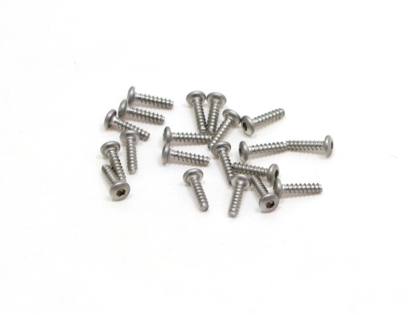 PN Racing M2x8 Button Head Stainless Steel Hex Plastic Screw (20pcs)