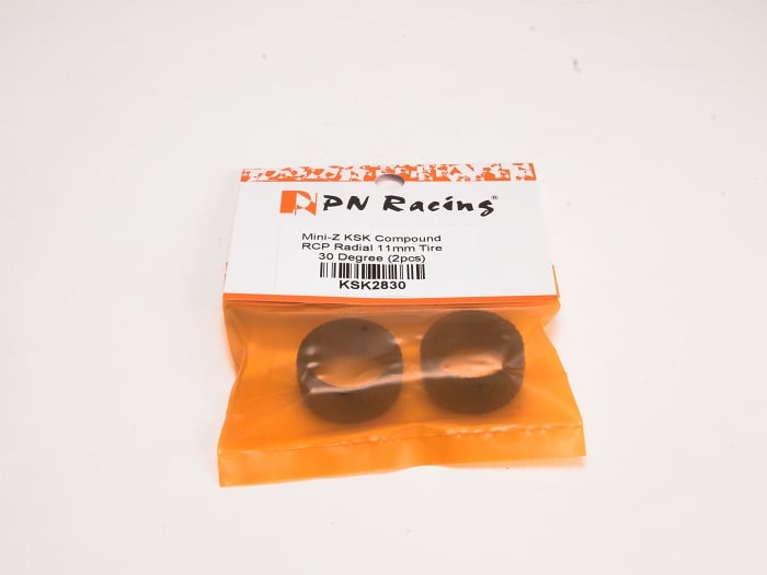 PN Racing Mini-Z KSK Compound RCP Radial 11mm Tire 30 Degree (2pcs.)