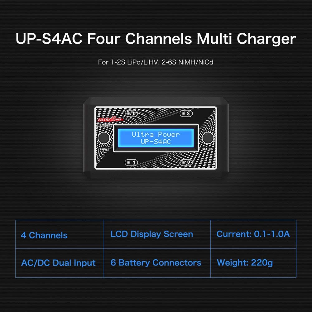 Ultra Power UP-S4AC 1-2S Lipo Ladegerät