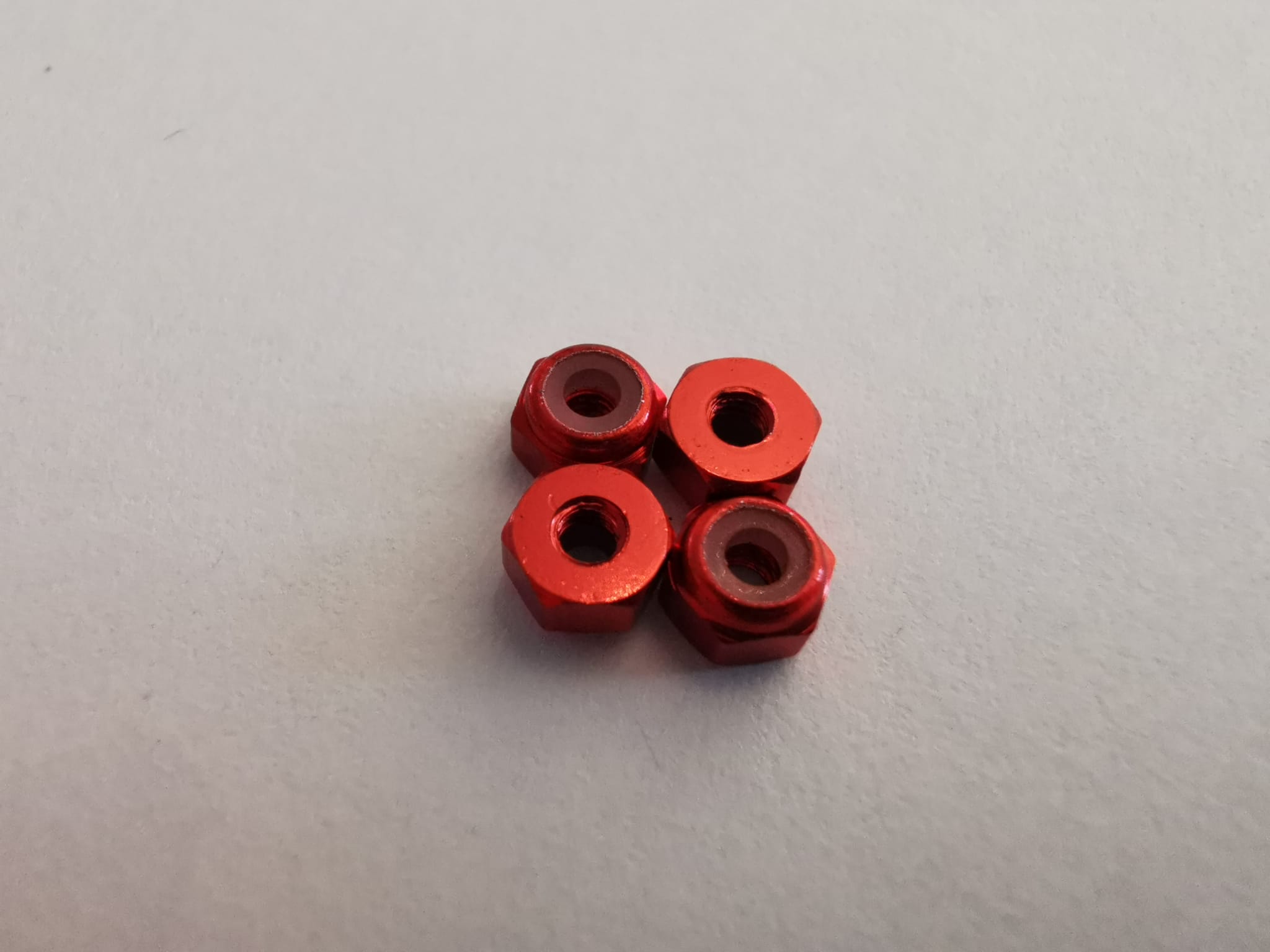 Aluminium Lock Nut -  Red
