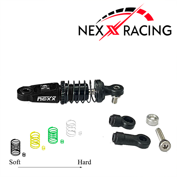 Nexx Racing Dual Spring Center Oil Shock Premium - Black